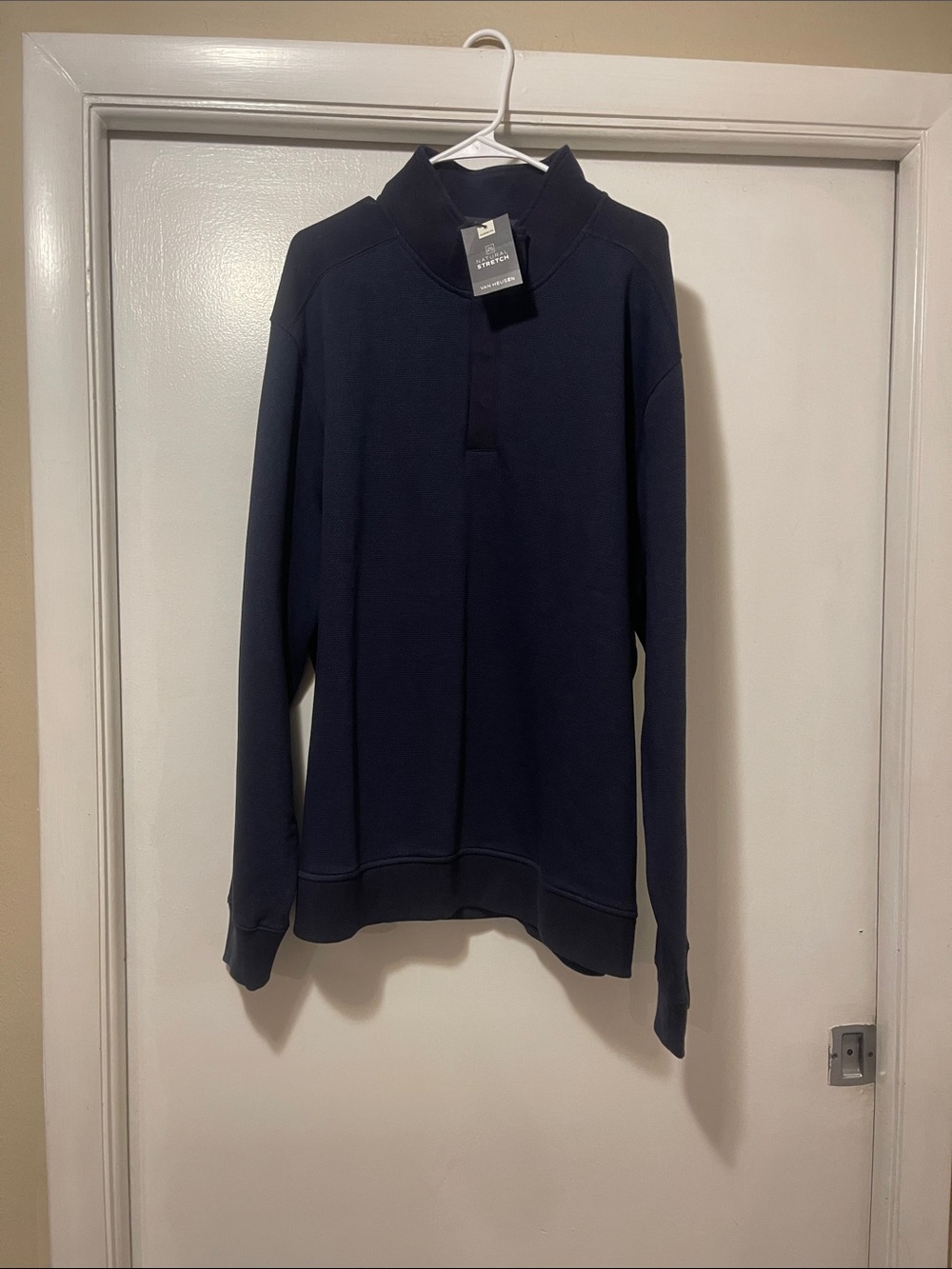 Van Heusen Navy Quarter-Zip Sweater NWT 2XL